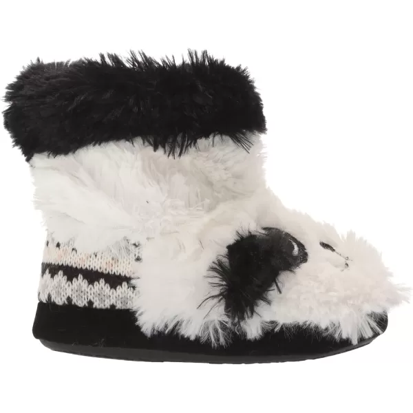 MUK LUKS Girls Zoo Friends BootsPanda Black