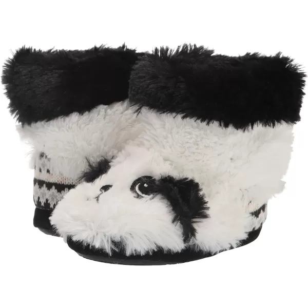 MUK LUKS Girls Zoo Friends BootsPanda Black