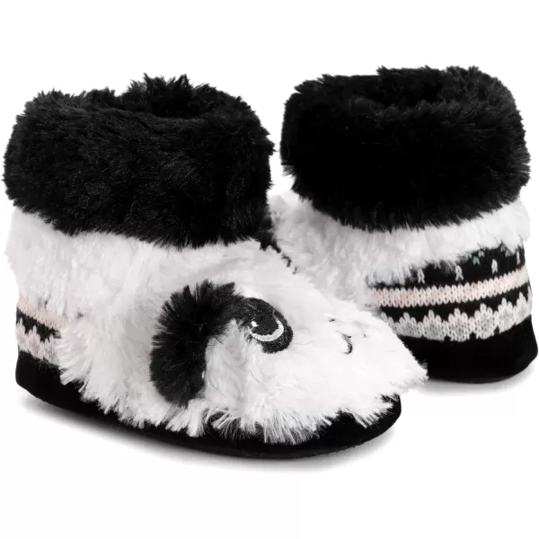 MUK LUKS Girls Zoo Friends BootsPanda Black