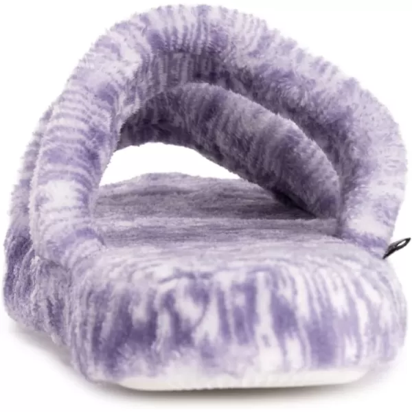 MUK LUKS Kathy Ireland Womens Tulip 2 Stripe Slide SlippersPurple