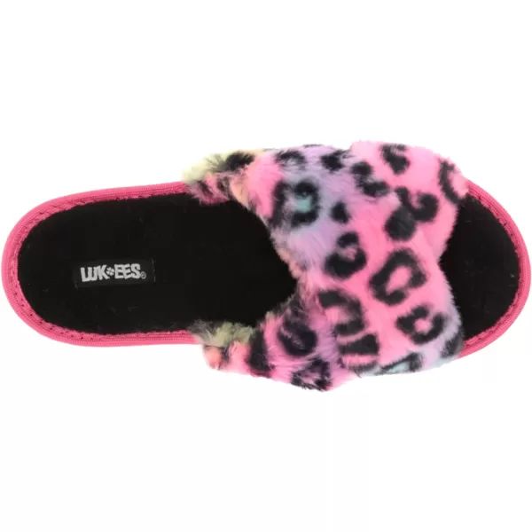 MUK LUKS LUKEES Womens Lara SlippersRainbow Leopard