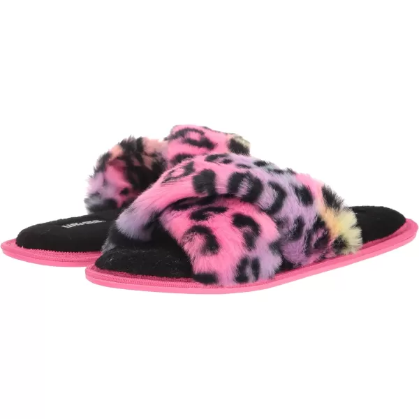 MUK LUKS LUKEES Womens Lara SlippersRainbow Leopard