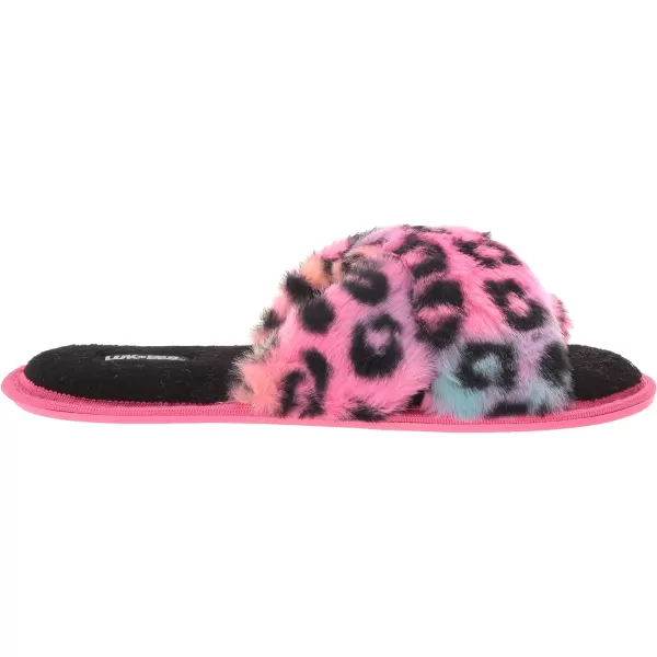 MUK LUKS LUKEES Womens Lara SlippersRainbow Leopard