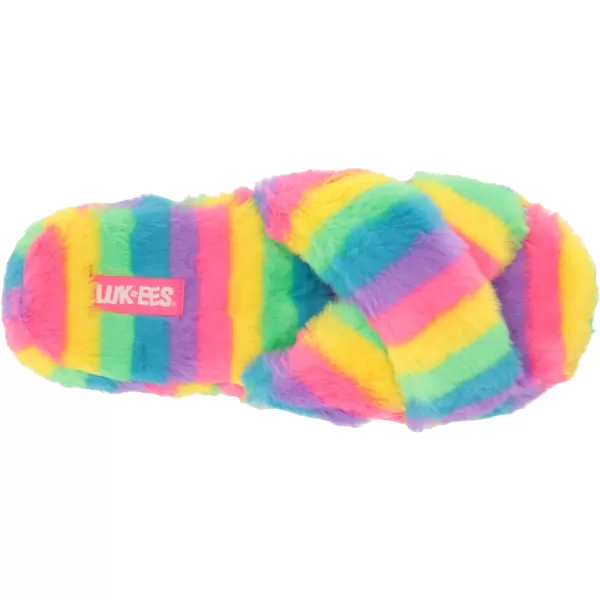 MUK LUKS LUKEES Womens Lark SlippersRainbow Multi