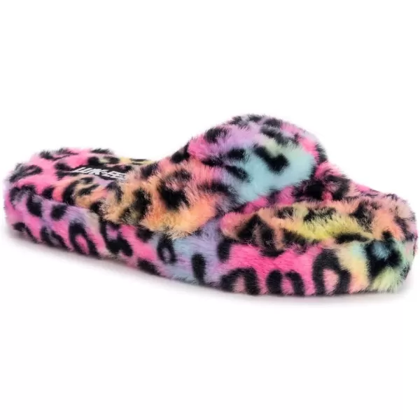 MUK LUKS LUKEES Womens Myka Thong SlippersRainbow Leopard