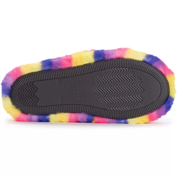 MUK LUKS LUKEES Womens Myka Thong SlippersRainbow Multi