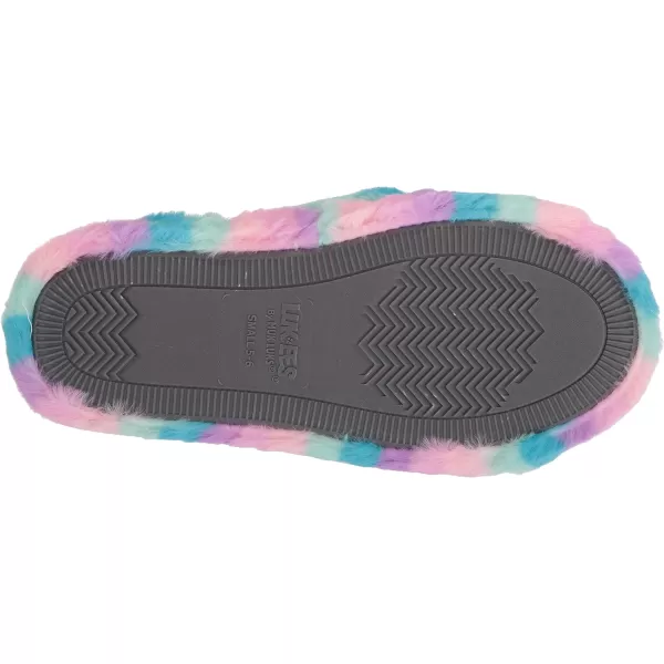 MUK LUKS LUKEES Womens Myka Thong SlippersRainbow Stripe