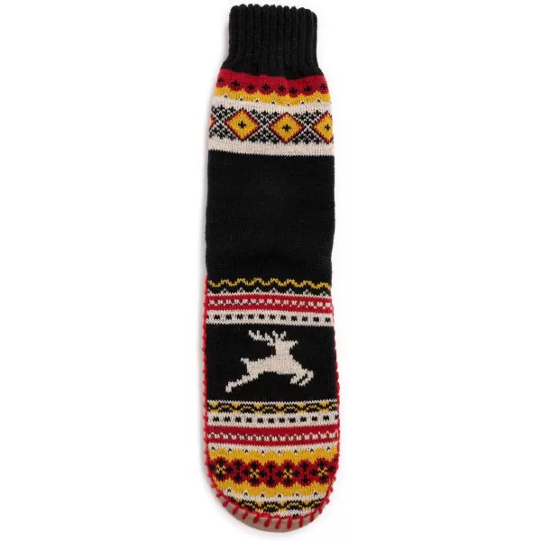 MUK LUKS Mens 50th Anniversary Slipper SocksBlack