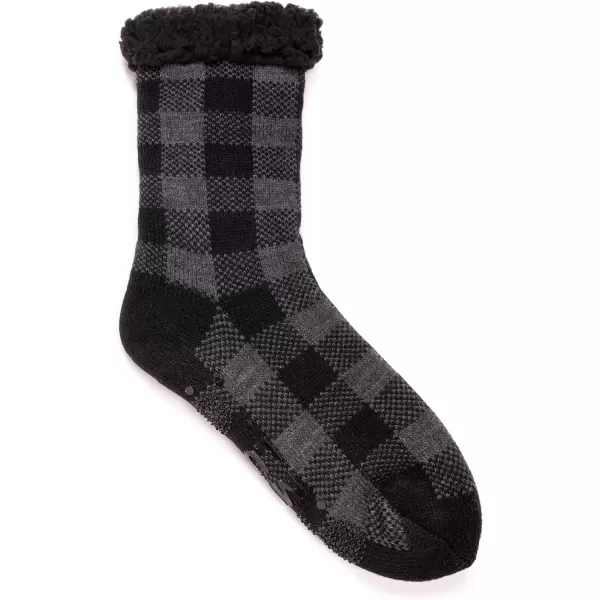 MUK LUKS Mens CabinDark Gray Heather