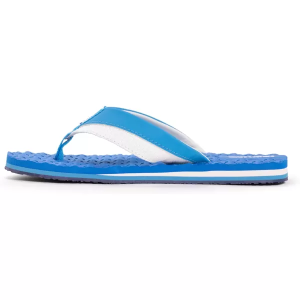 MUK LUKS Mens Chill Cooler ThongTrue Blue FlipFlopCooler True Blue