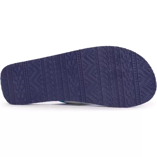 MUK LUKS Mens Chill Cooler ThongTrue Blue FlipFlopCooler True Blue