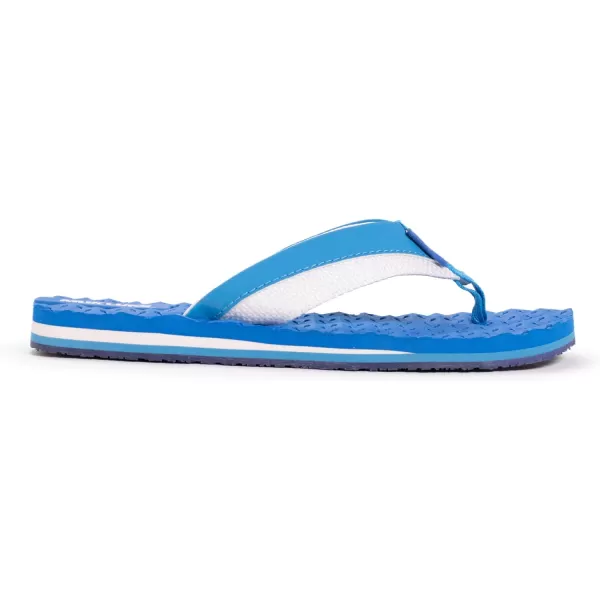 MUK LUKS Mens Chill Cooler ThongTrue Blue FlipFlopCooler True Blue