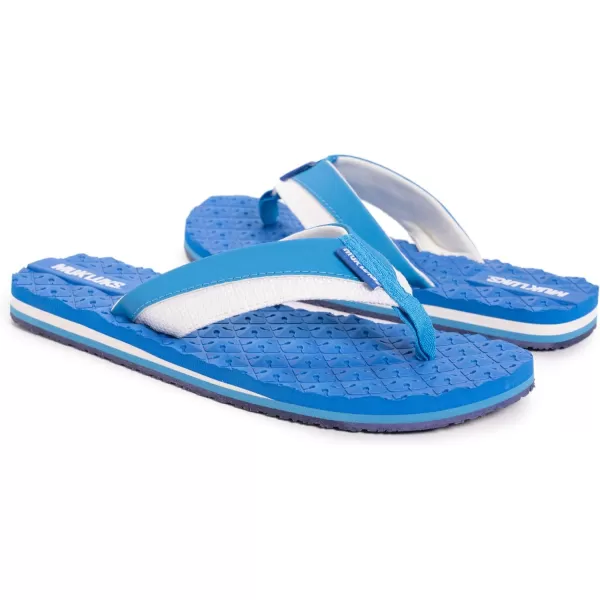 MUK LUKS Mens Chill Cooler ThongTrue Blue FlipFlopCooler True Blue