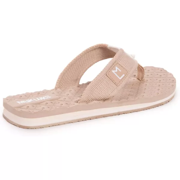 MUK LUKS Mens Chill Out Thong FlipFlopOut Natural