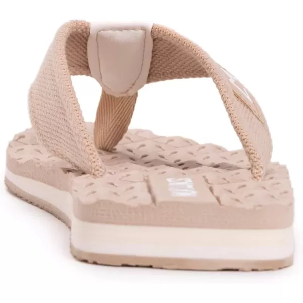 MUK LUKS Mens Chill Out Thong FlipFlopOut Natural