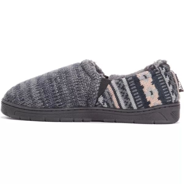 MUK LUKS Mens Christopher SlippersDark SapphirePewter