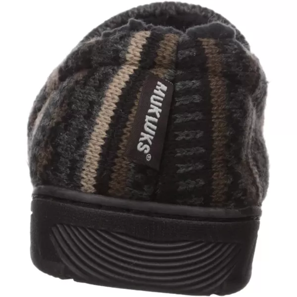 MUK LUKS Mens Christopher SlippersEbonyDark Grey