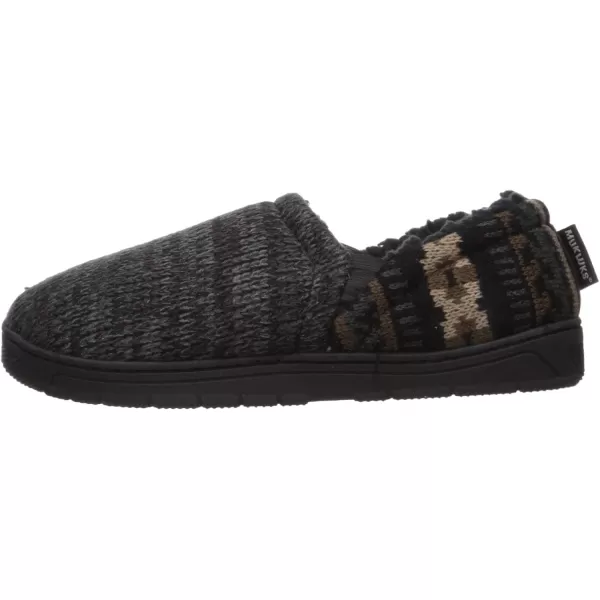 MUK LUKS Mens Christopher SlippersEbonyDark Grey