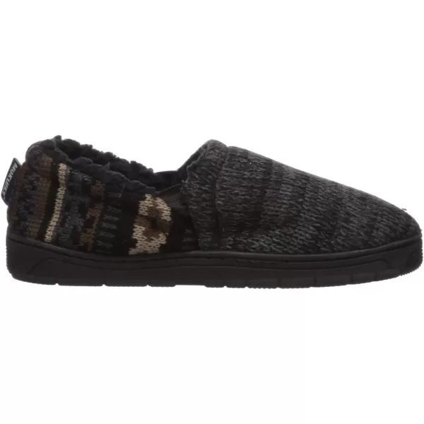MUK LUKS Mens Christopher SlippersEbonyDark Grey