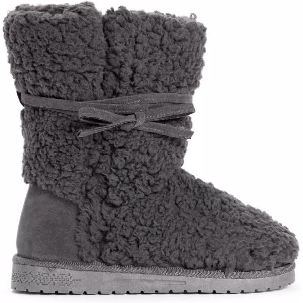 MUK LUKS Mens Clementine Fashion BootsDark Grey Heath