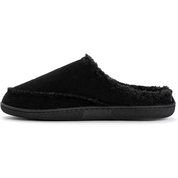 MUK LUKS Mens Corduroy Clogs SlipperBlack