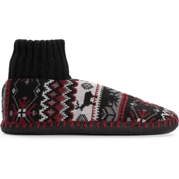 MUK LUKS Mens Cuff Slipper BootsRadicchio