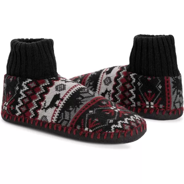 MUK LUKS Mens Cuff Slipper BootsRadicchio