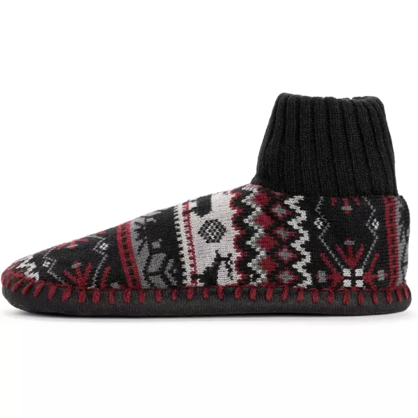 MUK LUKS Mens Cuff Slipper BootsRadicchio