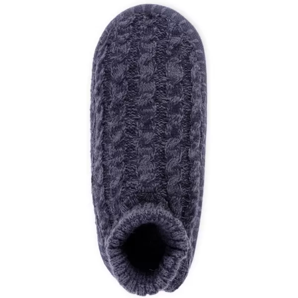 MUK LUKS Mens Cuffed Slipper BootNavyTwilight