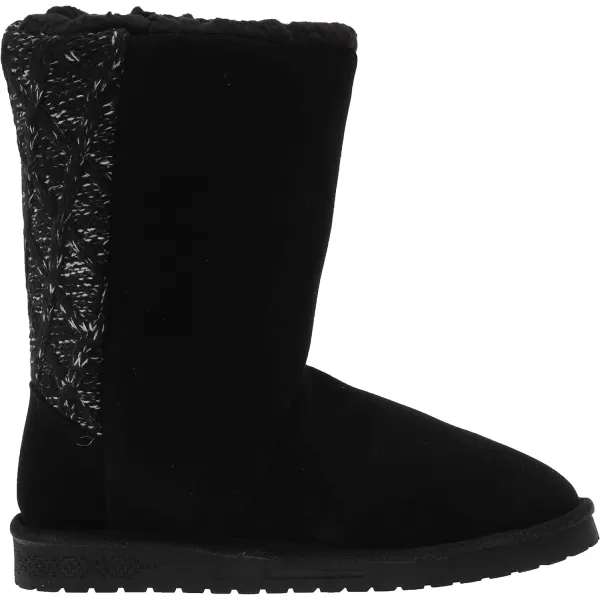 MUK LUKS Mens Essentials Womens Sarina Boots FashionBlack