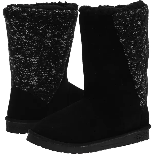 MUK LUKS Mens Essentials Womens Sarina Boots FashionBlack