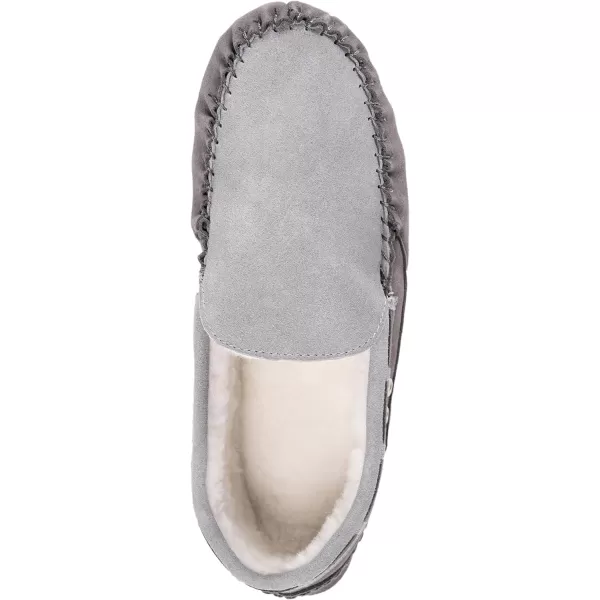 MUK LUKS Mens Everett Moccasin SlippersDark Grey