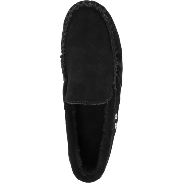 MUK LUKS Mens Everett Moccasin SlippersEbony