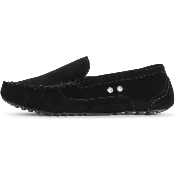 MUK LUKS Mens Everett Moccasin SlippersEbony