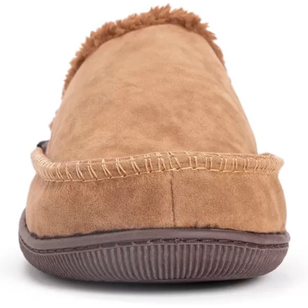 MUK LUKS Mens Faux Suede Clog SlipperCamel