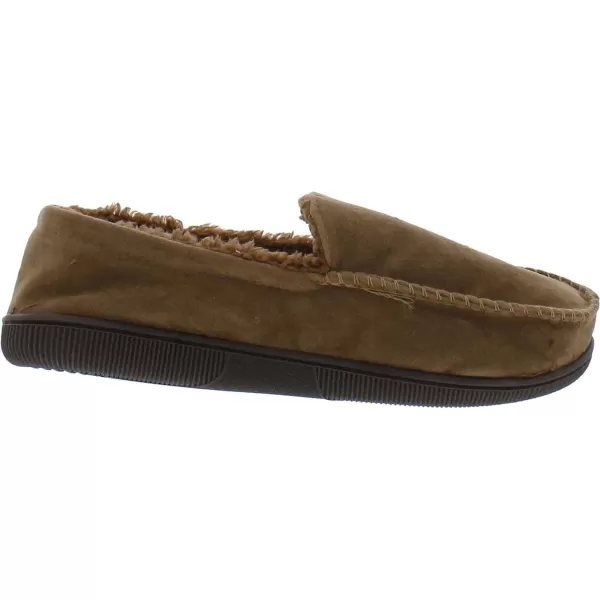 MUK LUKS Mens Faux Suede Moccasin SlipperCamel