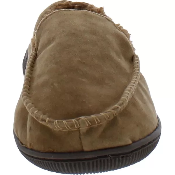 MUK LUKS Mens Faux Suede Moccasin SlipperCamel