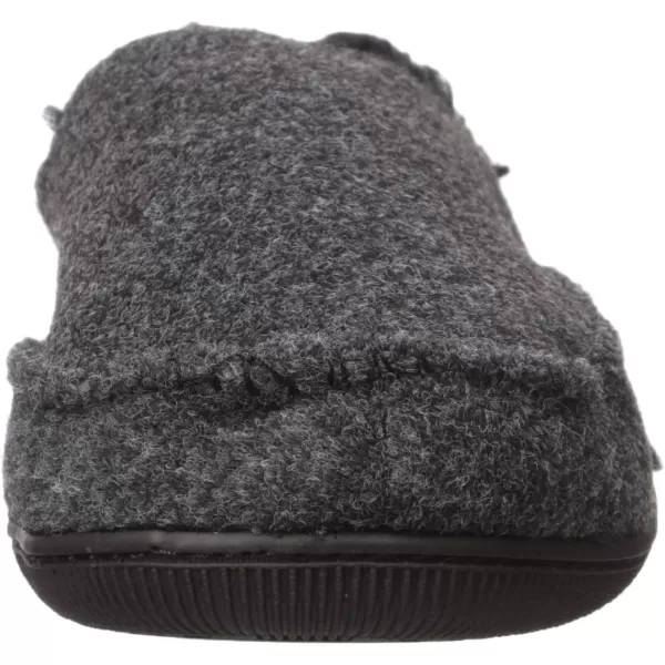 MUK LUKS Mens Faux Wool Clog SlippersBlack