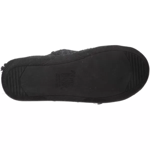 MUK LUKS Mens Faux Wool Clog SlippersBlack