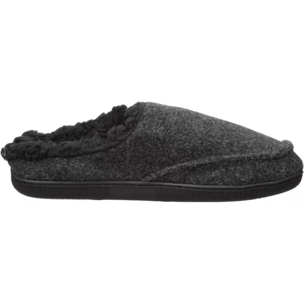 MUK LUKS Mens Faux Wool Clog SlippersBlack