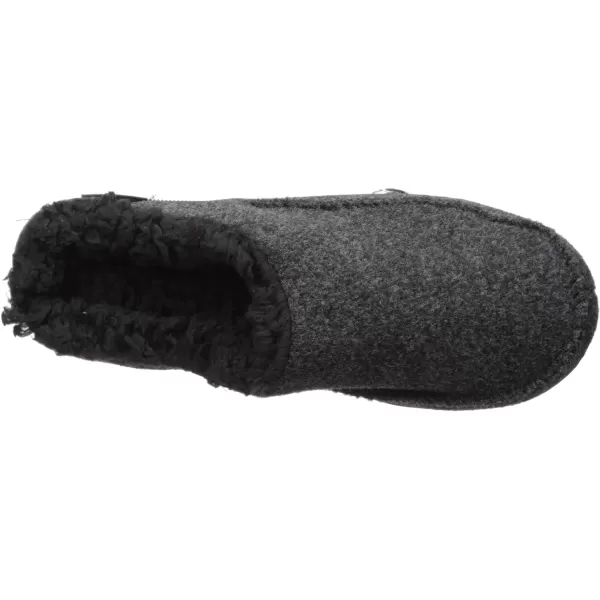 MUK LUKS Mens Faux Wool Clog SlippersBlack