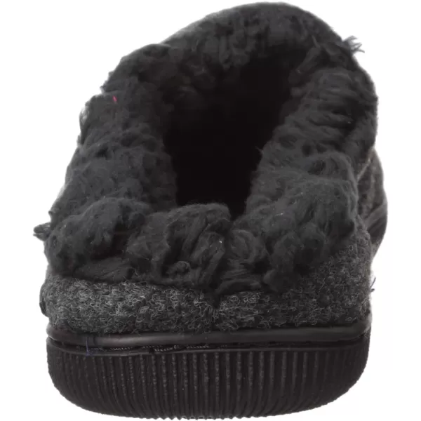 MUK LUKS Mens Faux Wool Clog SlippersBlack