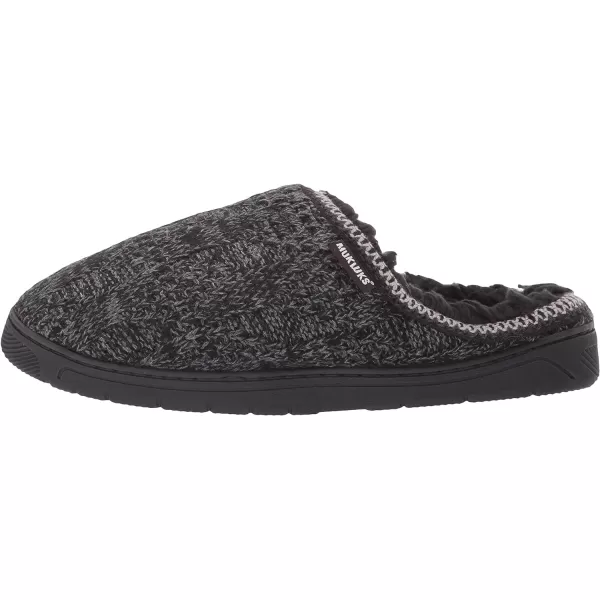 MUK LUKS Mens Gabriel Clog SlippersBlack