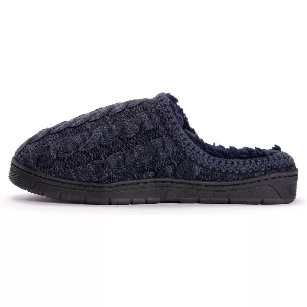 MUK LUKS Mens Gabriel Clog SlippersDark Blue