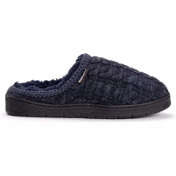 MUK LUKS Mens Gabriel Clog SlippersDark Blue