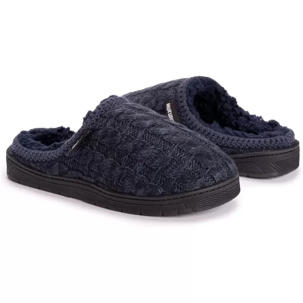 MUK LUKS Mens Gabriel Clog SlippersDark Blue