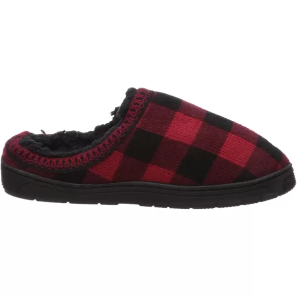 MUK LUKS Mens Gabriel Clog SlippersRedBlack