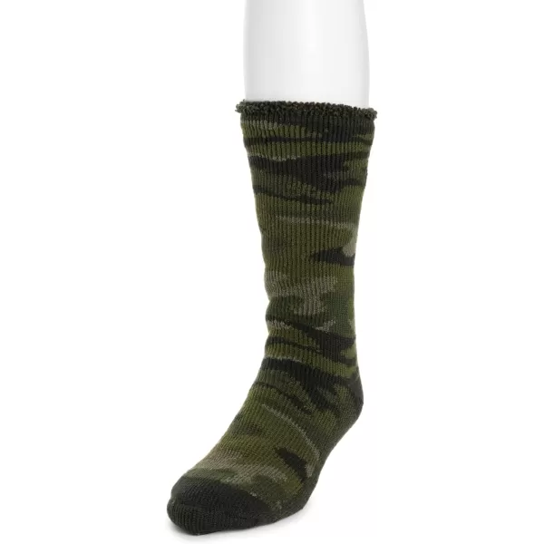 MUK LUKS Mens Heat Retainer Thermal InsulatedGreen Camo