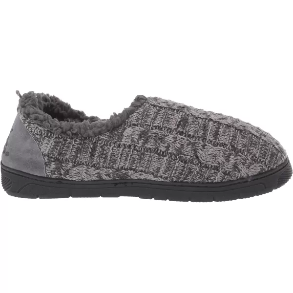 MUK LUKS Mens John SlippersCinderDark Grey Heather