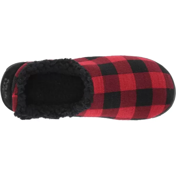 MUK LUKS Mens John SlippersRedBlack